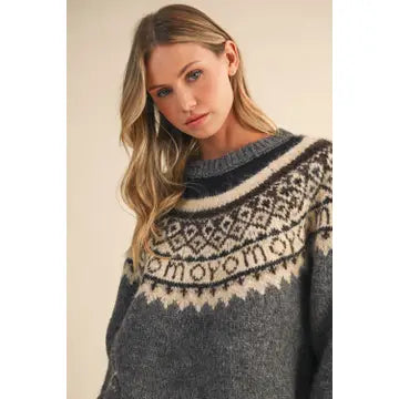 Nordic Sweater- Grey