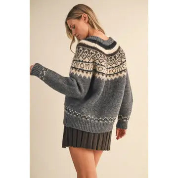 Nordic Sweater- Grey