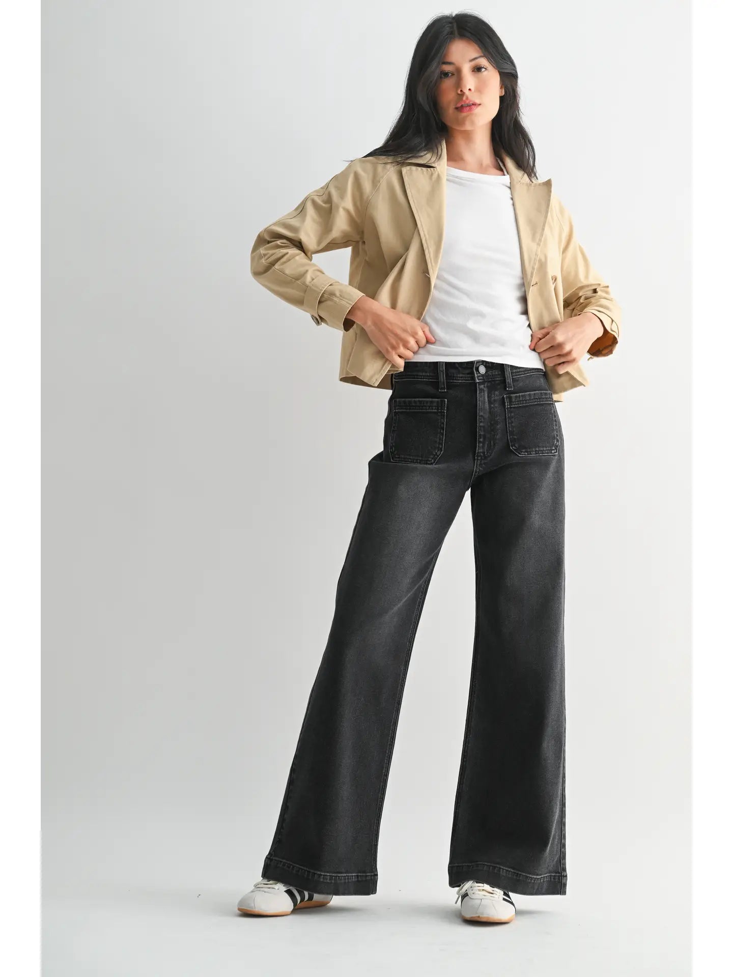 Finn Micro Patch Jean- Black