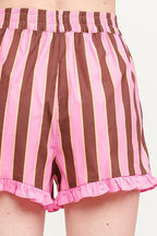 Salome Stripe Set- Pink/Brown