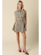 Mia Mini Dress- Brown