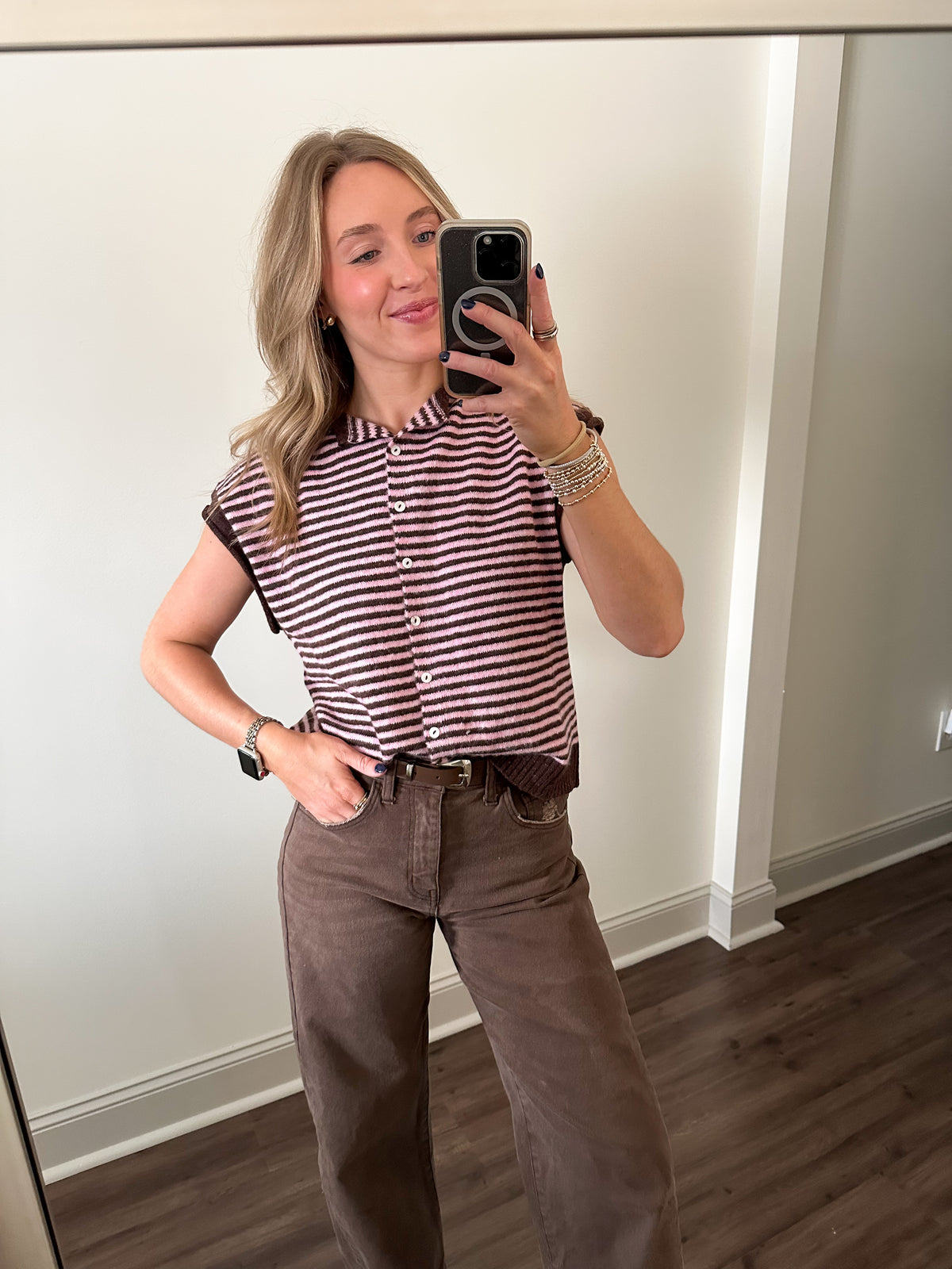 Piper Vest Top- Dark Wine