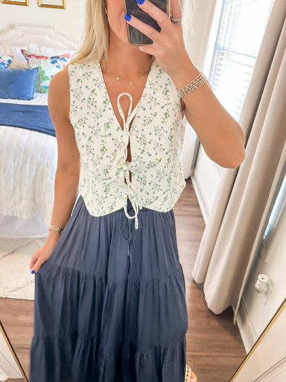 Daisy Tie Vest