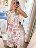 Marina Palm Set- White/Pink