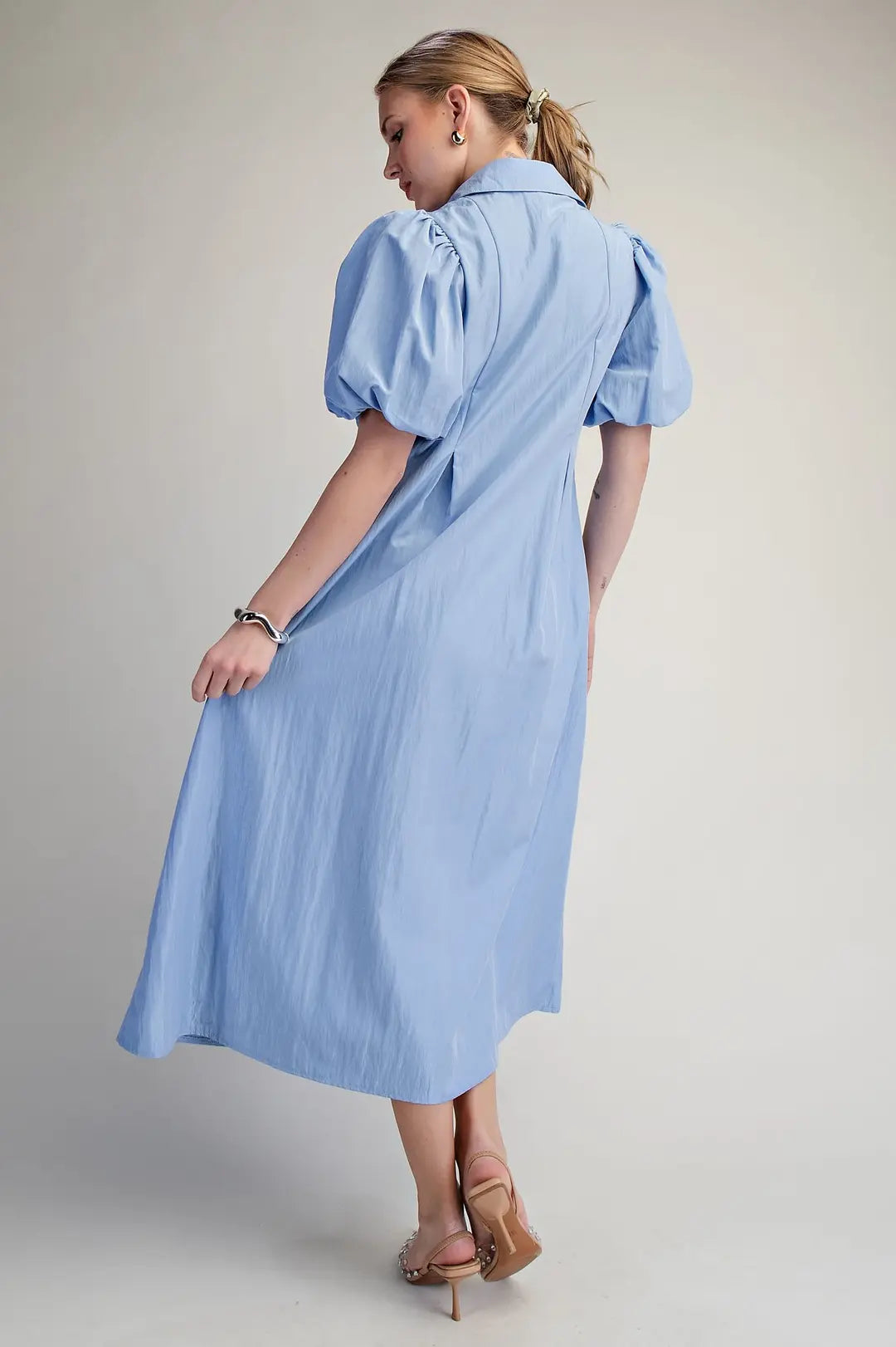 Amy Midi Dress- Blue