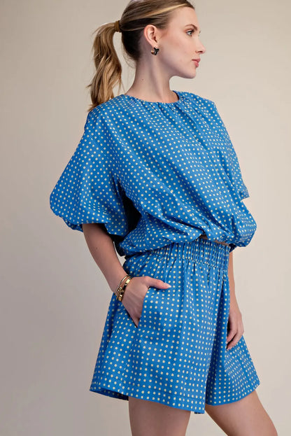 Maren Polka Dot Set- Blue