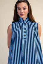 Sunday Stroll Midi Dress- Navy