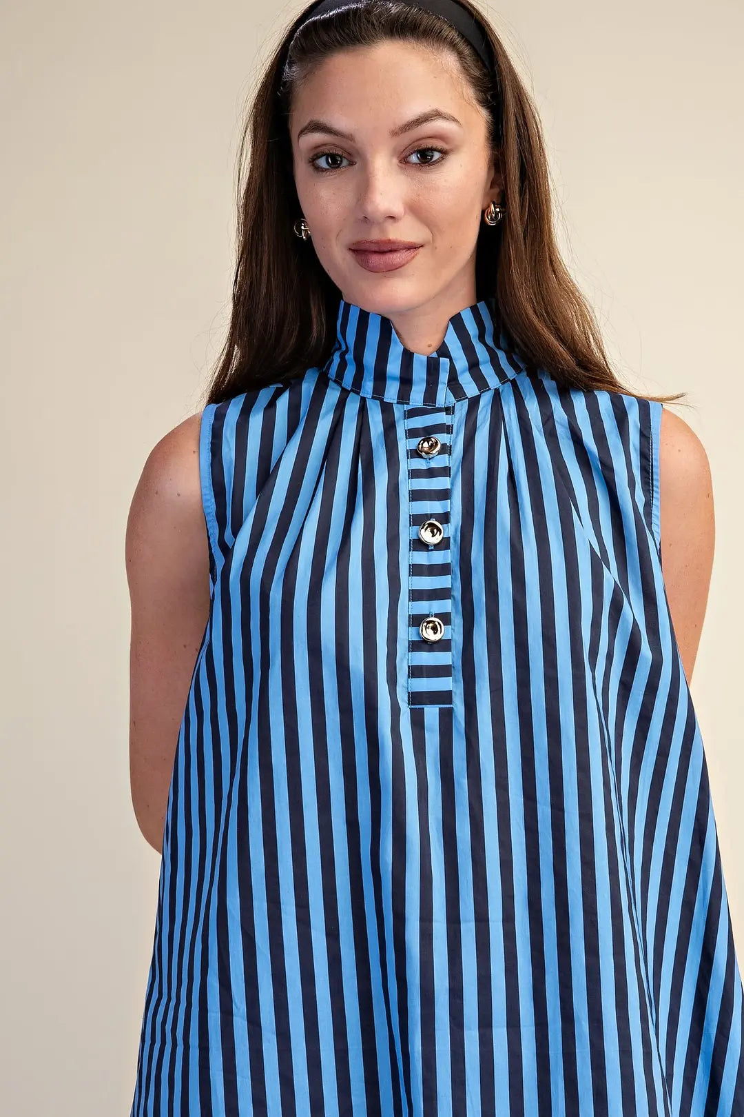 Sunday Stroll Midi Dress- Navy