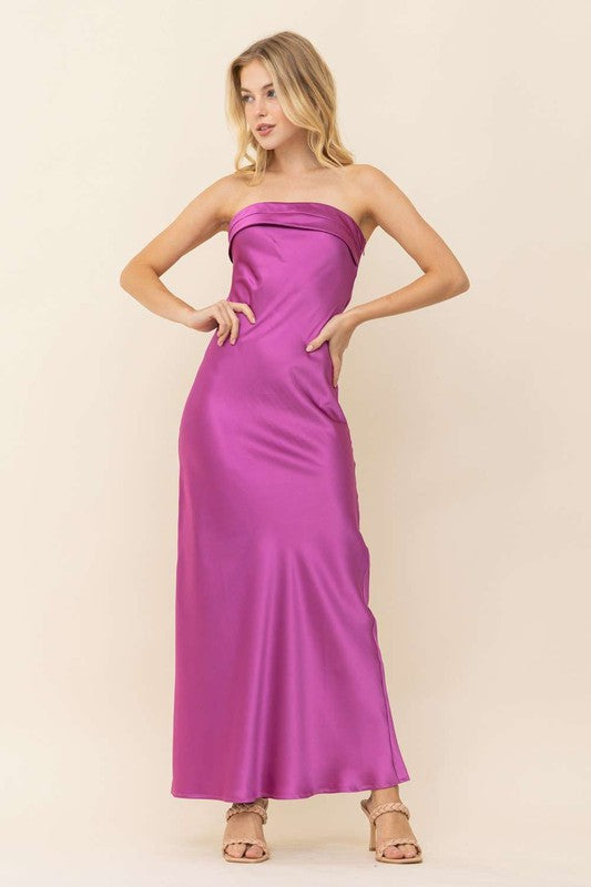 Maggie Satin Dress