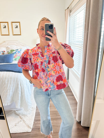 Freesia Top- Multi