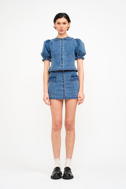 Jaelynn Medium Wash Top