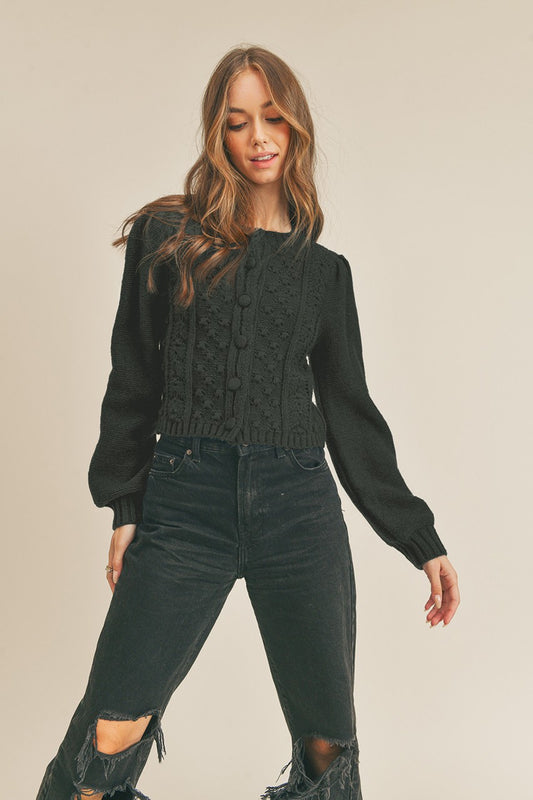 Cele Cardigan- Black