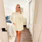 Sweatshirt Dress- Cream