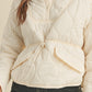 Dana Puffer Pullover- Cream