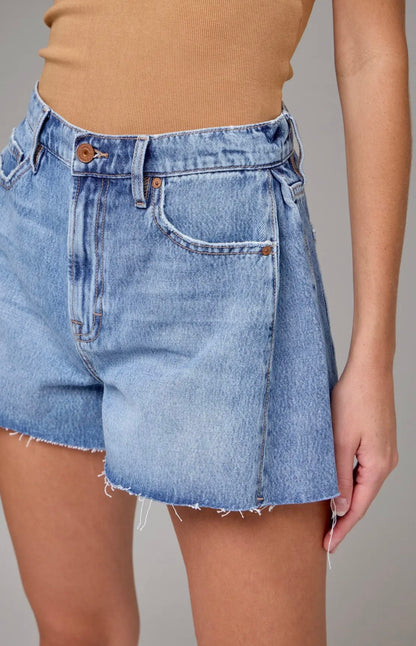 Ava Denim Shorts- Medium Wash
