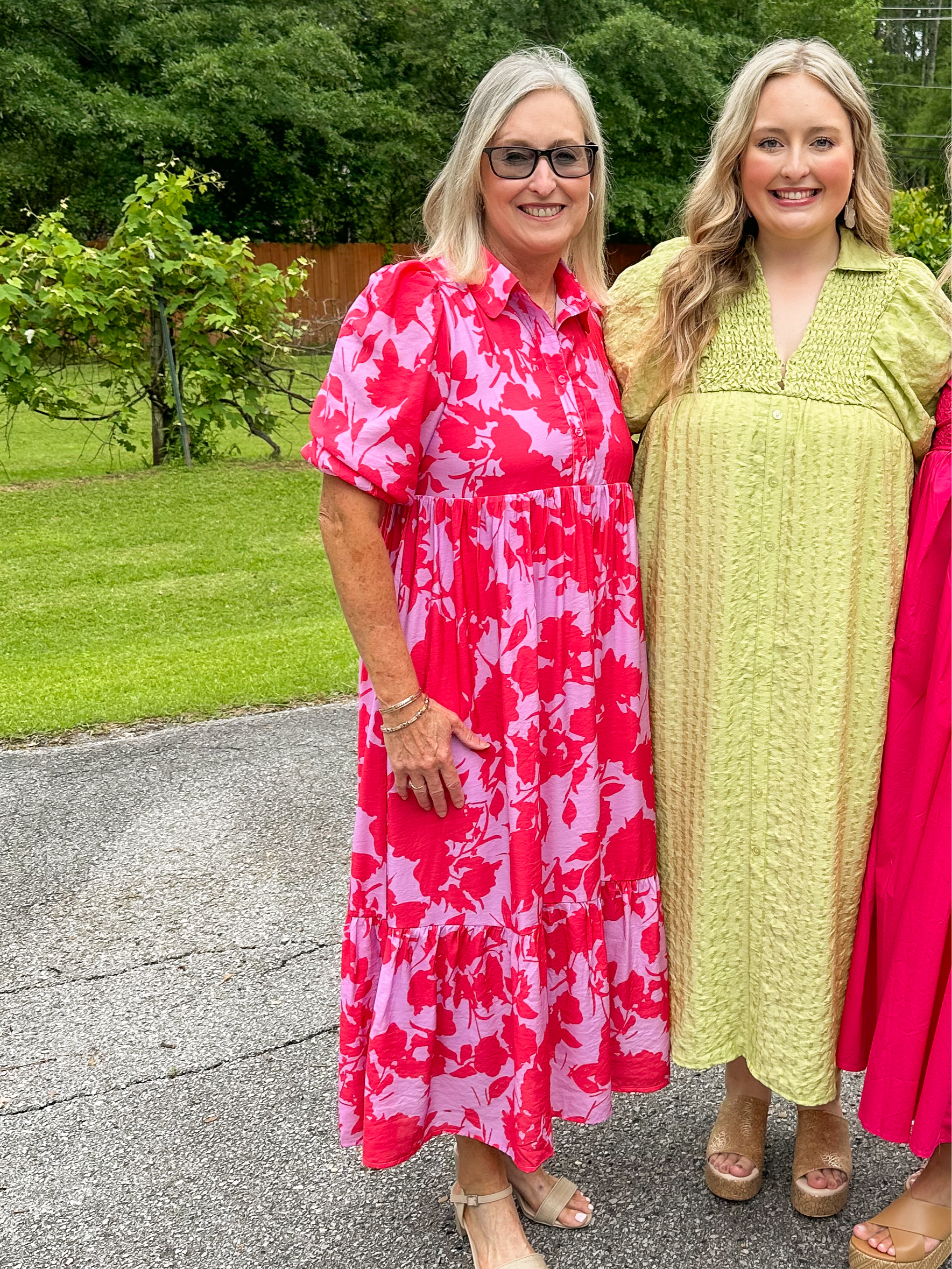 red and purple floral dress Purple Floral Cotton Short Sleeve Dress - Maxi Dresses