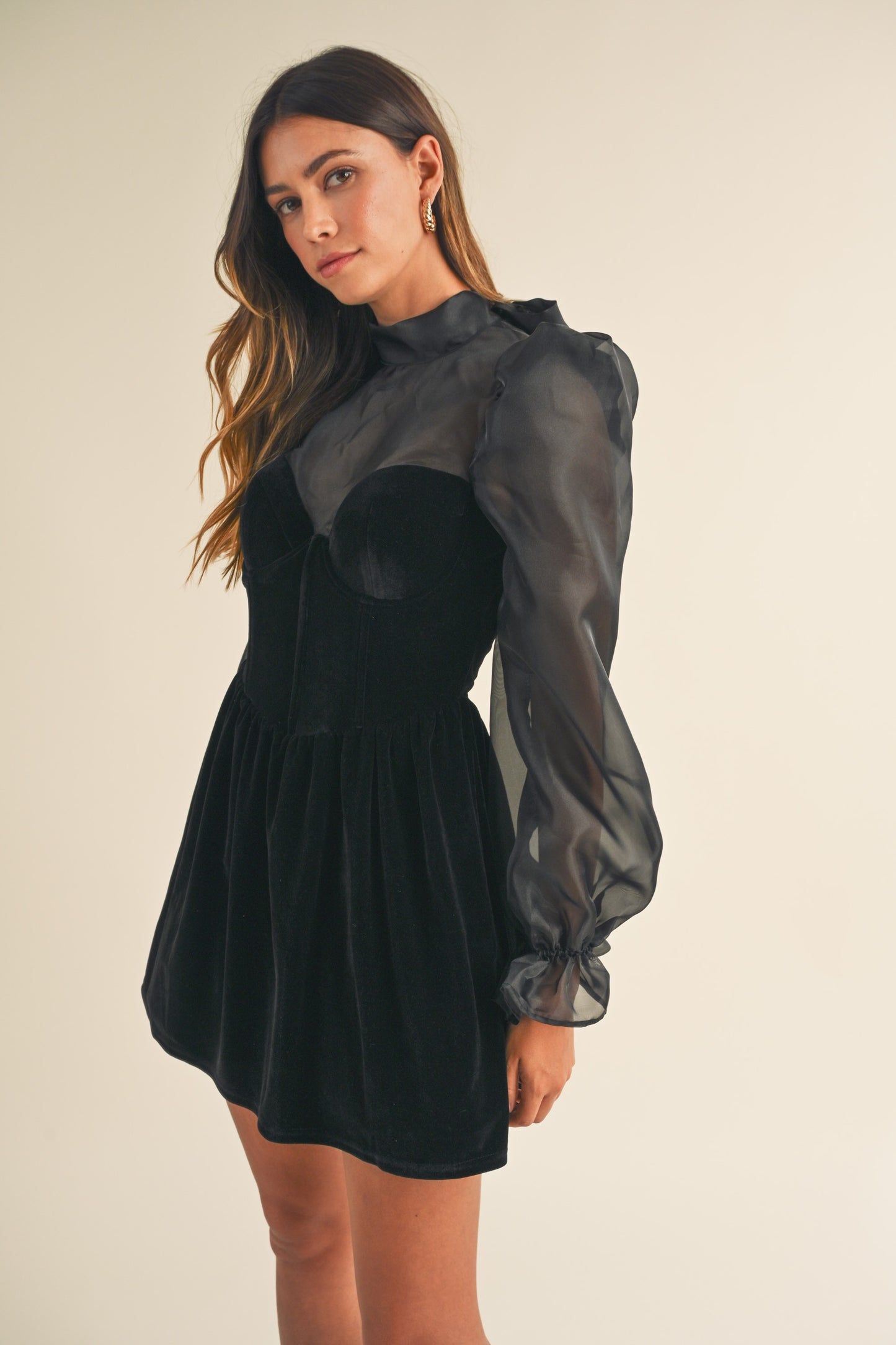 Belle Velvet Mini Dress is