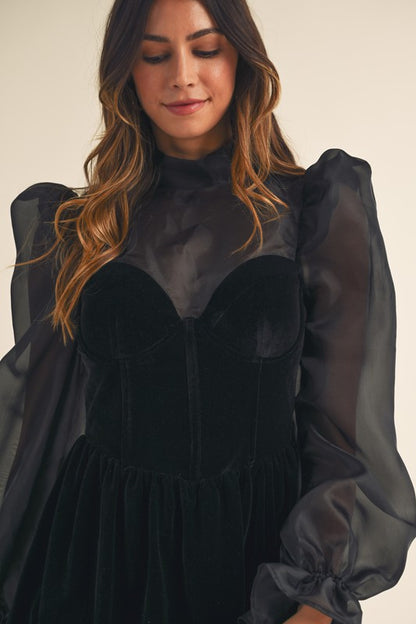 Belle Velvet Mini Dress is