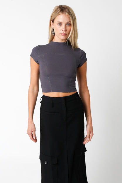 Onyx Top- Charcoal