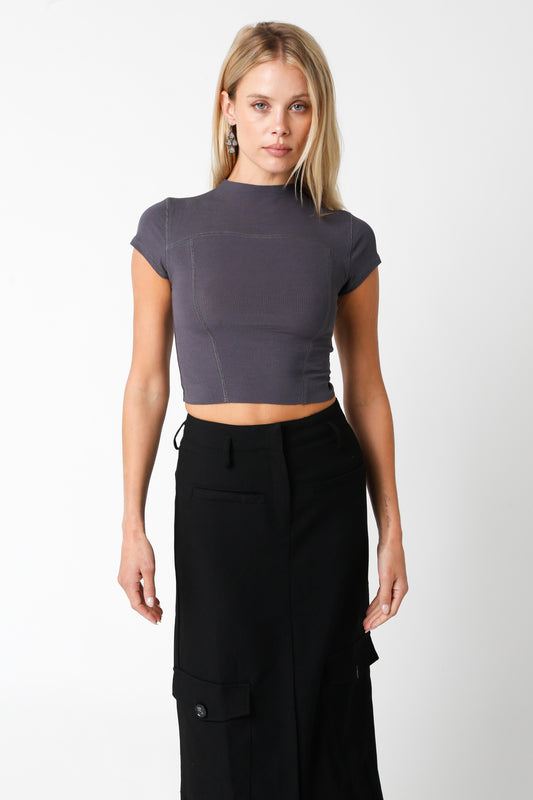 Onyx Top- Charcoal