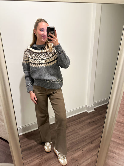 Nordic Sweater- Grey