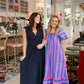 Sweet Stripes Maxi- Pink/Blue