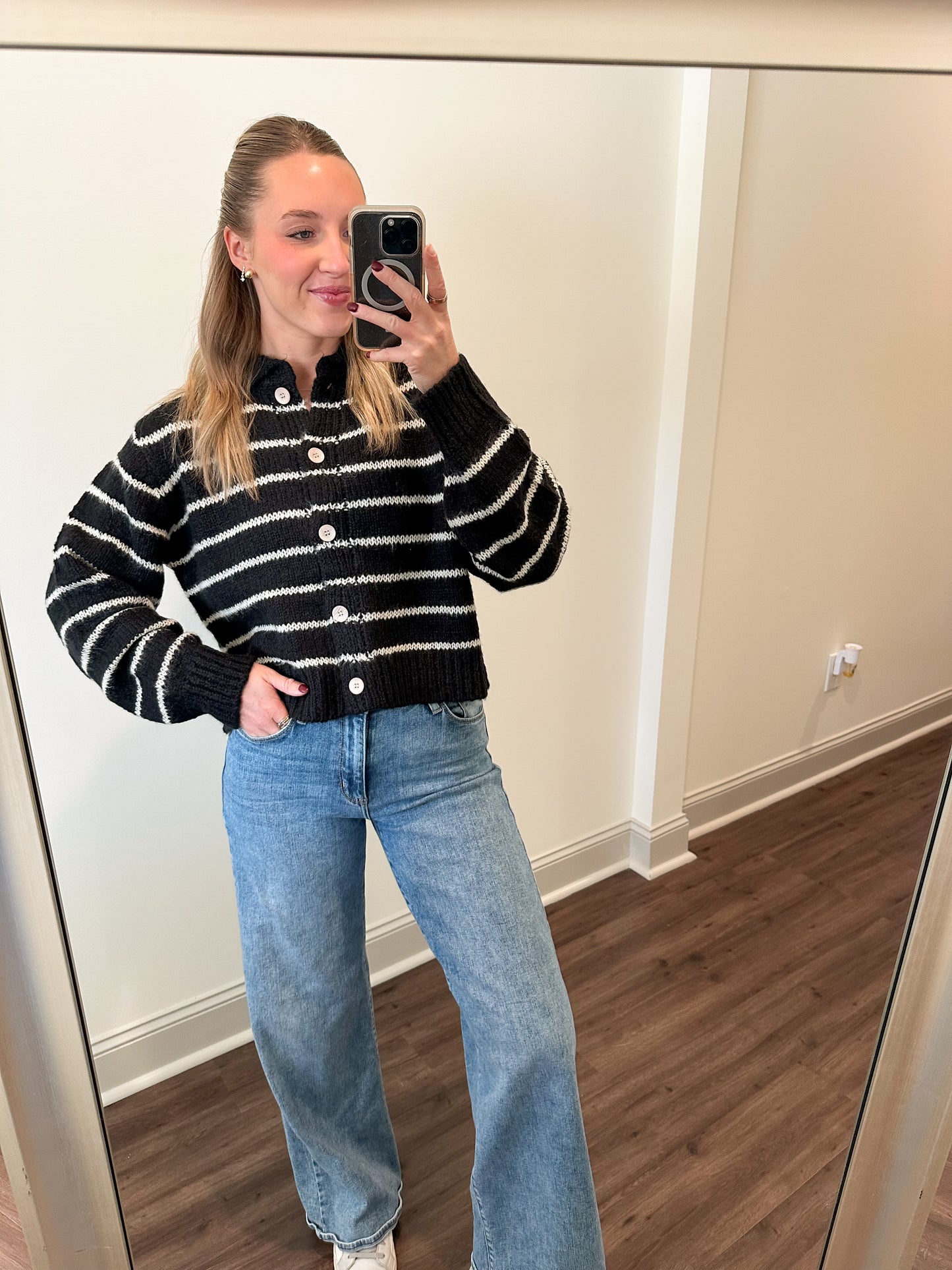 Bennie Sweater- Black/Taupe