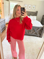 Kiera Mockneck- Red