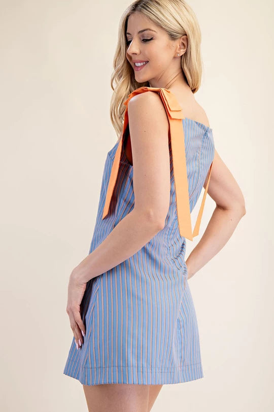 Ruby Stripe Mini- Blue/Orange
