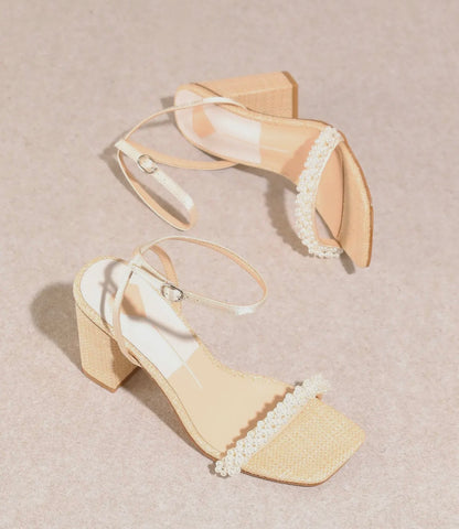 Zalima Pearl Strap Heel