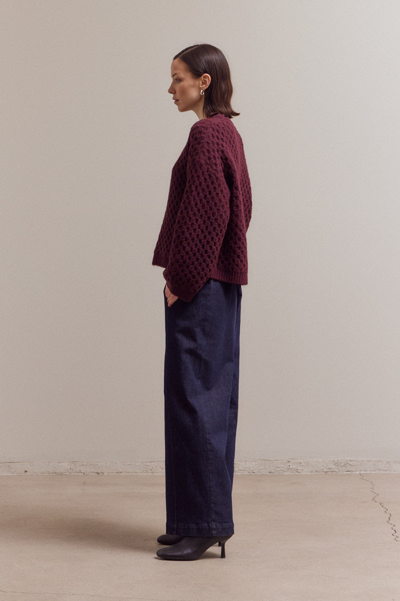 Plum Knit Sweater
