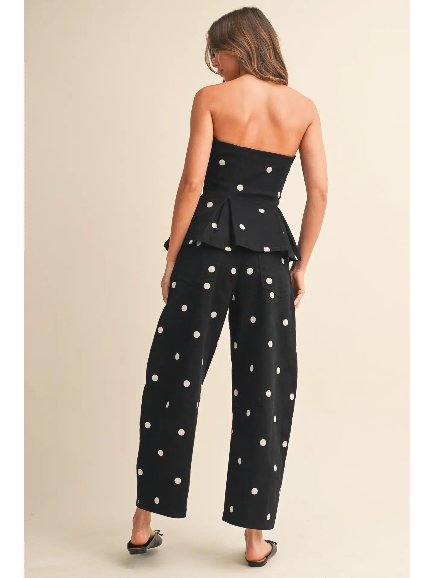 Lennon Polka Dot Set- Black/White