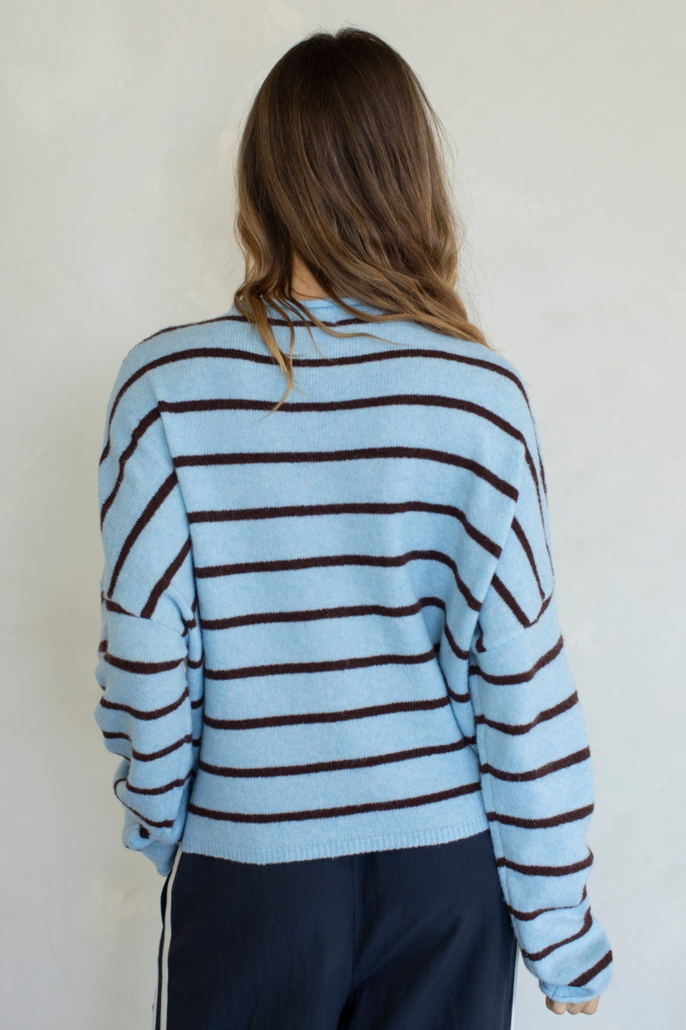 Piper Cardigan Cabana Striped- Blue