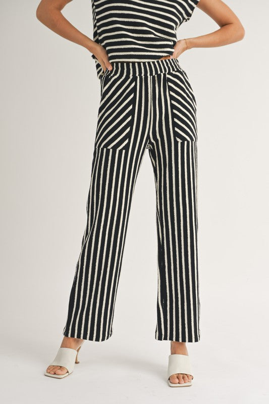 Mae Stripe Pants Set