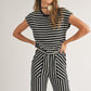 Mae Stripe Pants Set