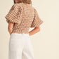 Laken Textured Top- Taupe