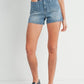 Patch Pocket Shorts- Medium Wash