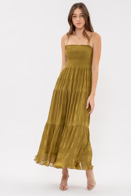 Eliza Dress- Moss Green
