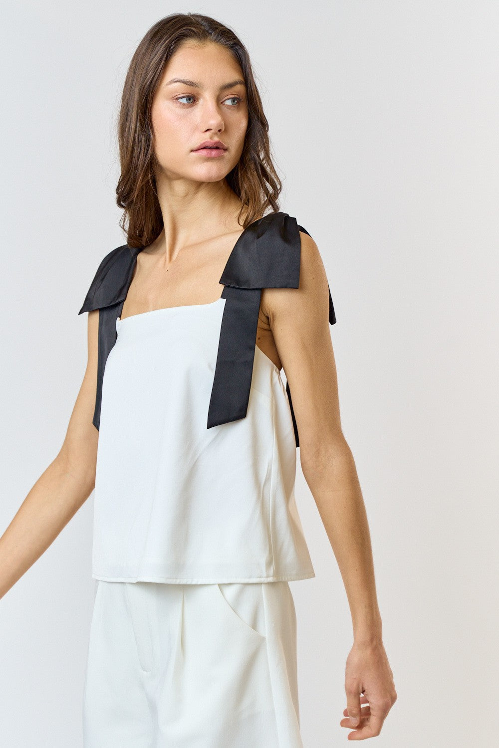 Anderson Tank- White/Black