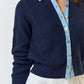 Denim Button Up Sweater