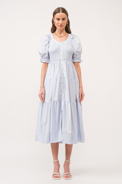 Kora Midi Dress- Blue