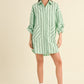 Marin Stripe Dress- Green