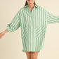 Marin Stripe Dress- Green