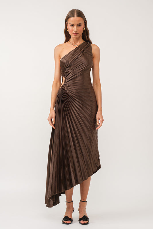 Mykonos Dress- Brown