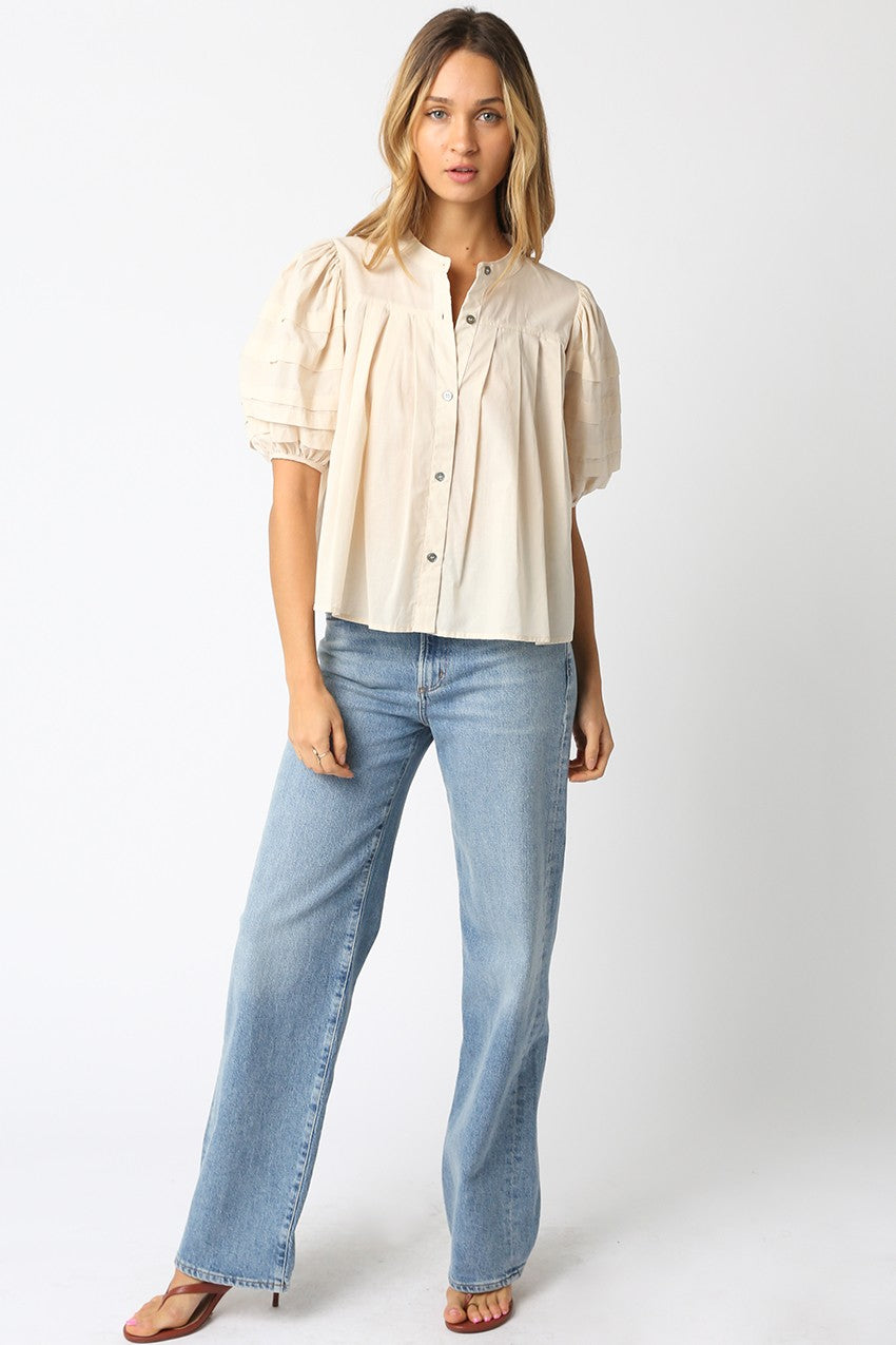 Dakota Top- Light Khaki