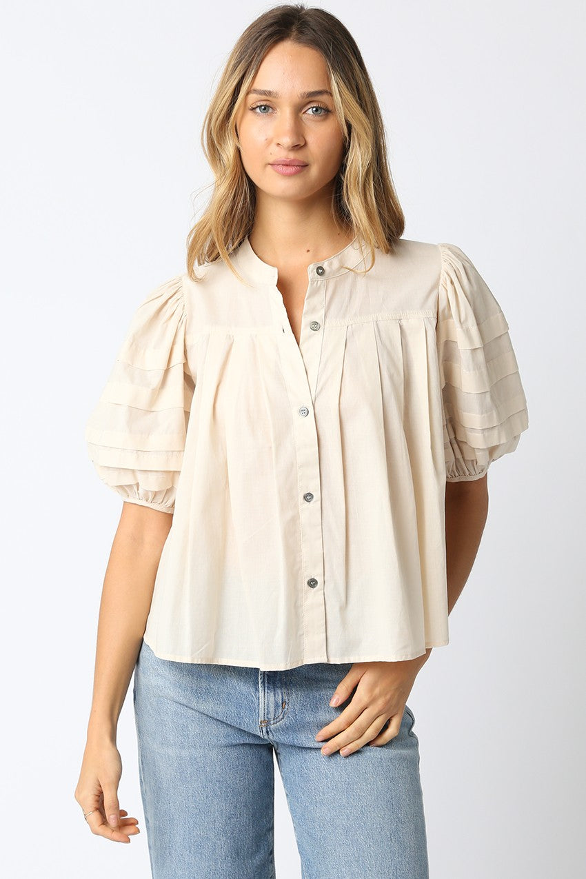 Dakota Top- Light Khaki