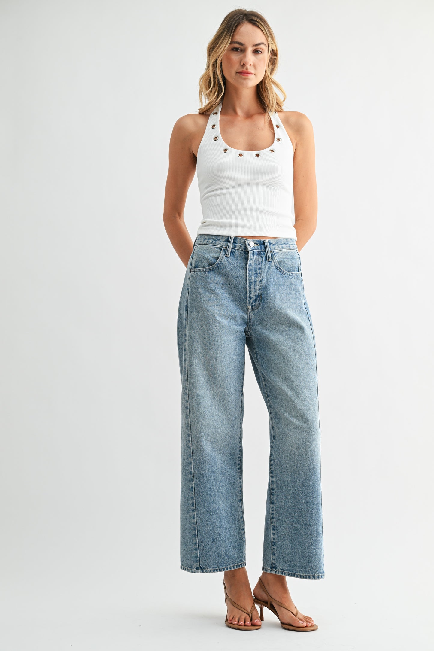 Barrel Jean Twist- Medium Denim