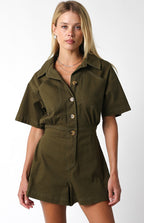 Eve Romper- Olive