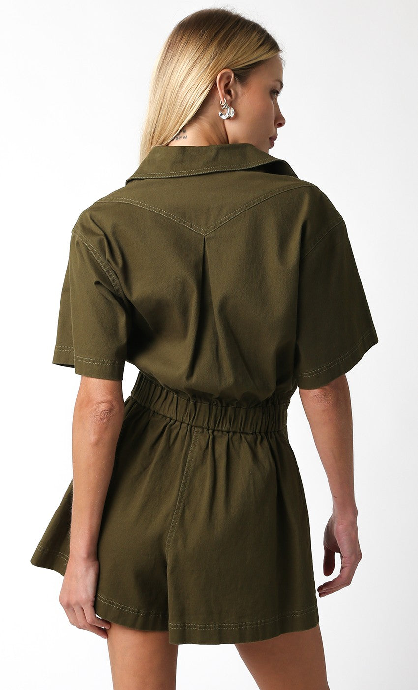 Eve Romper- Olive