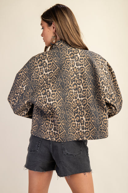 Leopard Shirt Jacket